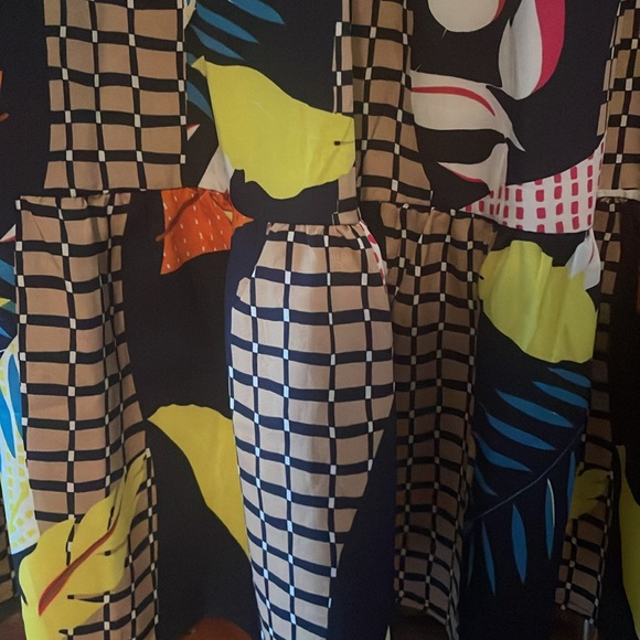 Beautiful swing dress balloon sleeves vneck - Picture 4 of 4